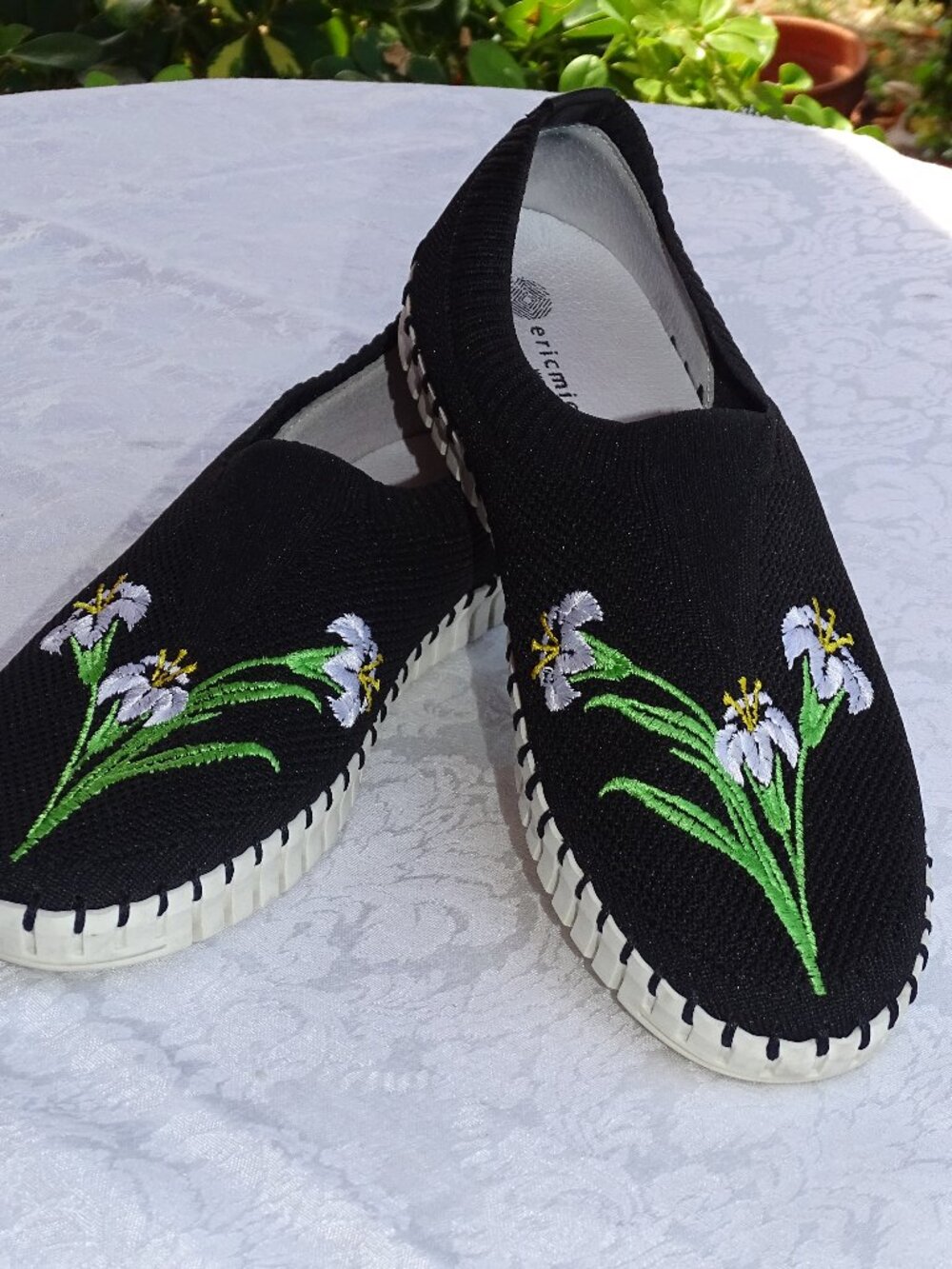 Eric Michael Women's Lucy Slip-On Stretchable Flat Shoes Size 40/9.5